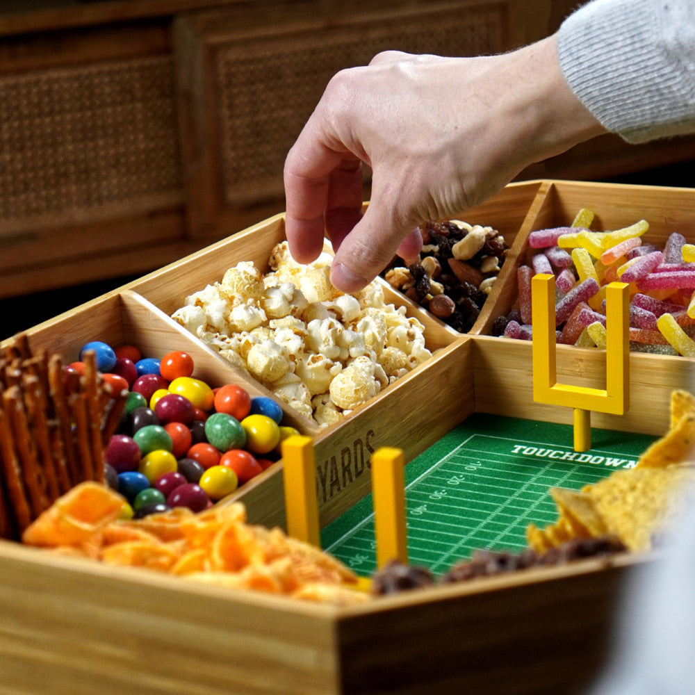 American Football Snack Stadium mit Süßigkeiten